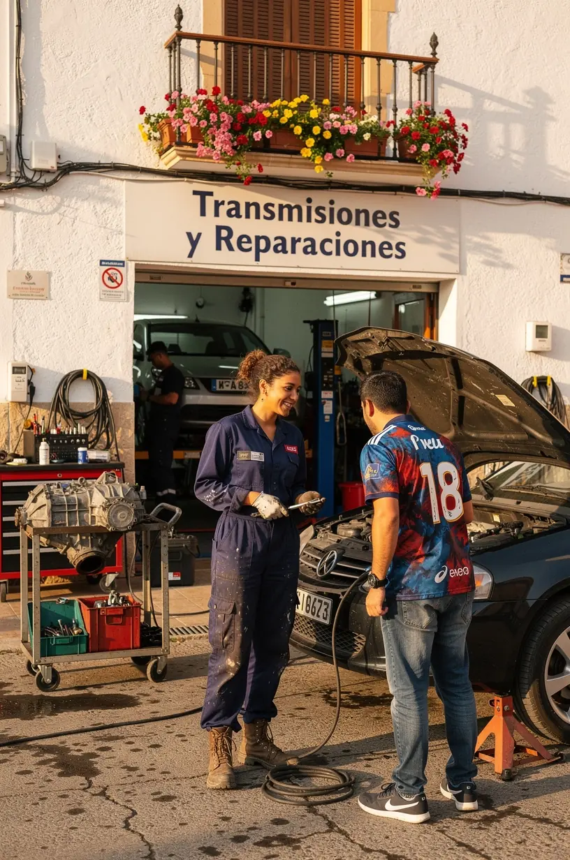 Reemplazo de piezas defectuosas en caja de cambios con repuestos originales en taller autorizado.